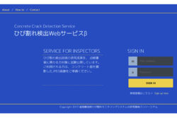 ひび割れ検出Webサービスβを使ってみた