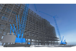 BIMとセンサーを用いクレーン操作の安全性と効率を支援