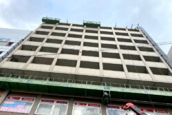 京都市内でのゴンドラ作業状況です