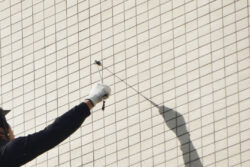 ３Dスキャナでタイル下地の不陸を計測記録するシステム