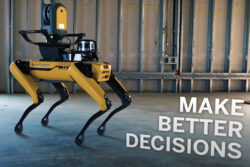 四足歩行ロボットのSpotが測量センサーとコラボレーション
