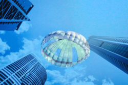 産業用ドローン向けの緊急パラシュートシステム