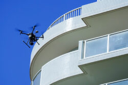 某リゾートマンションにて赤外線+ドローン調査を実施