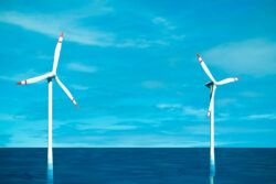 関西電力がドローンでの洋上風力発電設備の点検の高度化へ