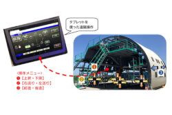 タブレットによる制御システムでセントル操作の省力化を実現