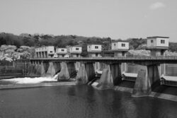 続・どうする明治用水<br>奥村組の矢作川総合第二期農地防災事業明治用水頭首工耐震での汚濁防止対策