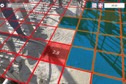 三井住友建設<br>締固めの範囲と時間を見える化「ARコンクリート締固め管理システム」開発。