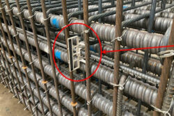 三井住友建設<br>PCa部材のトレーサビリティを実現するRFIDタグ一体型スペーサを開発。