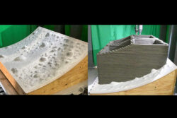 大成建設✕東レエンジD<br>業界初!!斜面や曲面に施工可能な3Dプリンティング技術を開発。