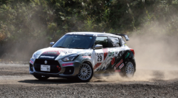 JAF全日本ラリー選手権第8戦<br>第50回 M.C.S.C.ラリーハイランドマスターズ2023<br>大東建託WinmaX DLスイフトの兼松由奈/槻島もも組、JN4クラス4位で完走。