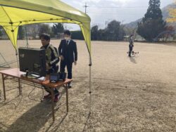 スギテック✕Fujitaka<br>ドローンによる建築物調査・診断ソリューションイベントの様子。