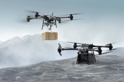 DJI<br>史上初となる物流ドローンをグローバル市場で販売開始。